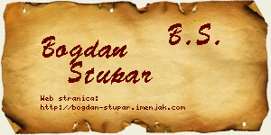 Bogdan Stupar vizit kartica